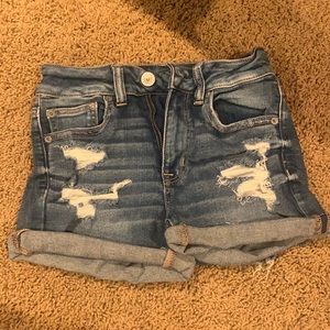 American Eagle Dark Wash Denim Shorts - Size 2